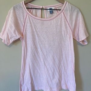 Old Navy Light Pink Top Eyelet Detail XS